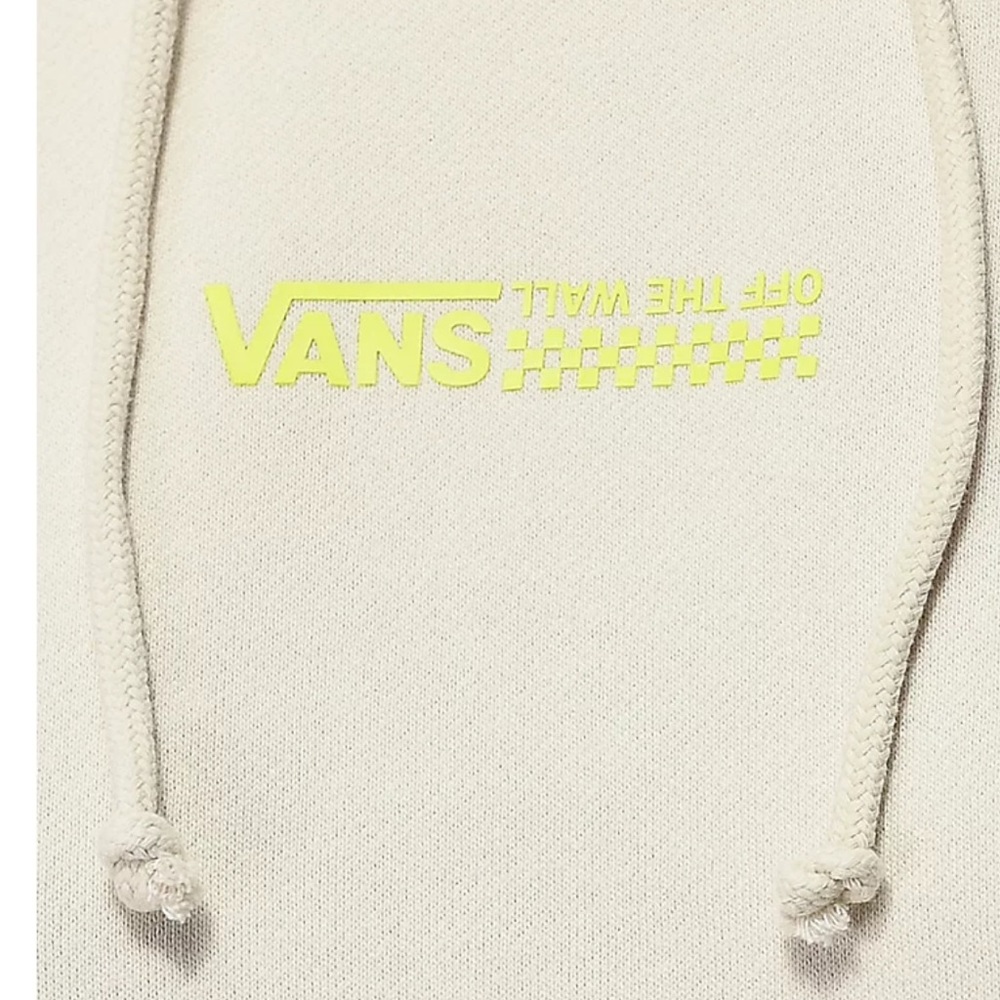 VANS Fair Well Rainy Day Crop Hoodie Cream Women’s - Picture 4 of 8